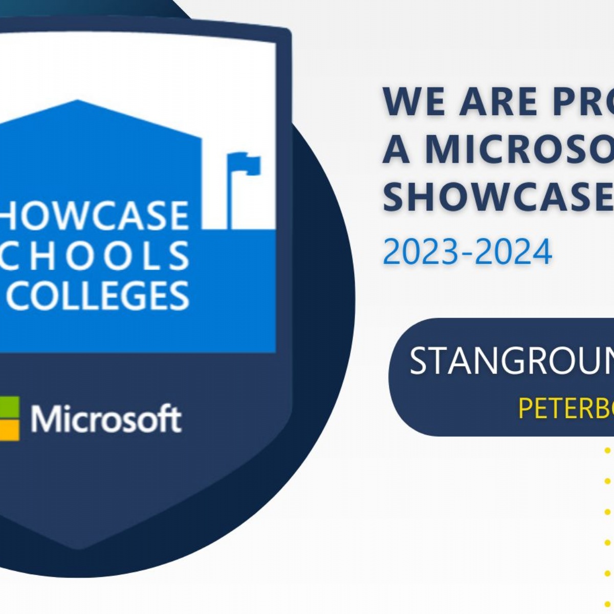 Stanground Academy - Microsoft Showcase School Recognition